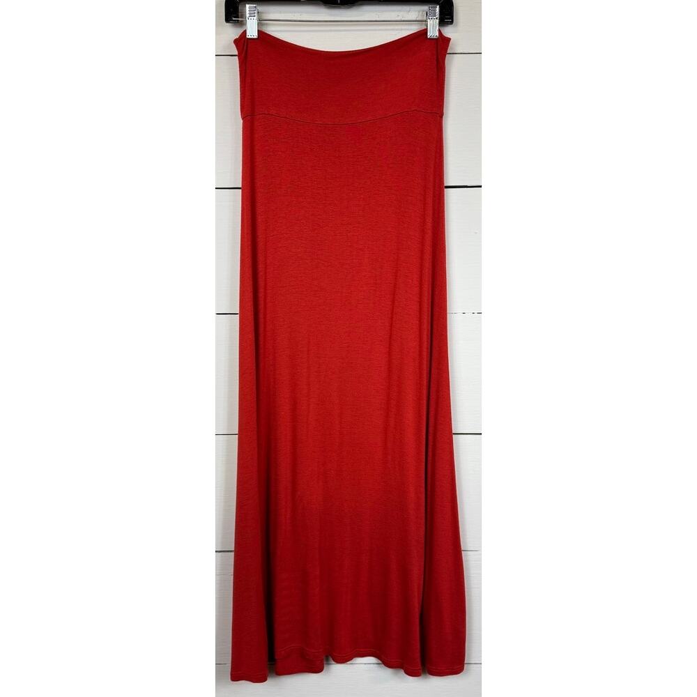 Uj Orange Maxi Skirt Women Medium